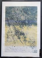 萩原英雄 大判木版画(両面刷り)『緑の幻想 No.3 (Fantasy in green)』限定30部