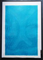 萩原英雄 大判木版画『仮面 No.8 (mask)』限定30部