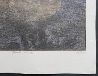 萩原英雄 大判木版画『仮面 No.12 (mask)』限定50部
