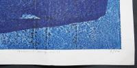 萩原英雄 大判木版画(両面刷り)『古代の唄 No.13 (ancient song)』限定50部