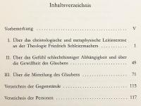 【ドイツ語洋書】 キリストの現存と神の意識：シュライアマハーの神学に関する三つの研究 『Gegenwart Christi und Gottesbewusstsein : drei Studien zur Theologie Schleiermachers』