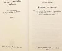 【ドイツ語洋書】 『霊と共同体』：フリードリヒ・シュライアマハーのキリスト教的敬虔論における霊論の体系的意義『"Geist und Gemeinschaft" : die systematische Bedeutung der Pneumatologie für Friedrich Schleiermachers Theorie der christlichen Frömmigkeit』