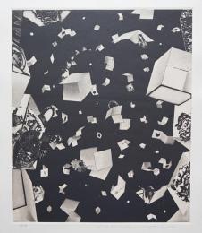 中林忠良 銅版画(雁皮刷り)『囚われる風景-侵食の過程』 限定50部