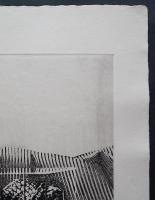 中林忠良 銅版画『囚われる風景-払暁』 限定50部 