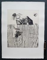 中林忠良 銅版画(雁皮刷り)『囚われる風景-秋愁』 限定50部