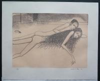 【直筆サイン入り彩色銅版画 全6枚揃】詩画集 ハレルヤ耽　限定30部