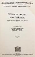 【ドイツ語洋書】 ウィーン南アジア研究誌 『Wiener Zeitschrift für die Kunde Südasiens = Vienna journal of south asian studies』