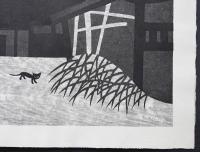 斎藤清 木版画 『古都・奈良/ Ancient City Nara』