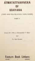 【英語・サンスクリット洋書】 ウダヤナ著『アートマ・タットヴァ・ヴィヴェーカ』：本文と翻訳（注釈付き） 『Ātmatattvaviveka of Udayana : text and translation with notes』