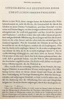 【ドイツ語洋書】 啓示と理性：キリスト教信仰の教義 『Offenbarung und Vernunft : die Lehre von der christlichen Glaubenserkenntnis』