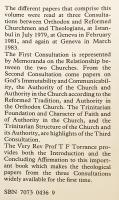 【英語洋書】 正教会と改革派教会の神学的対話 『Theological dialogue between orthodox and reformed churches』