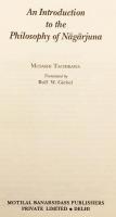 【英語洋書】 中観派の祖 ナーガールジュナ (龍樹) 哲学入門 『An introduction to the philosophy of Nāgārjuna』