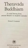 【英語洋書】 上座部仏教：インド最大の聖地・古代ベナレスから現代のスリランカ・コロンボまでの社会史 『Theravāda Buddhism : a social history from ancient Benares to modern Colombo』