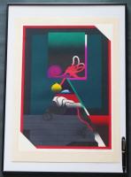 黒崎彰 木版画『迷夢(Anatomy)』W-153 限定75部 1973年