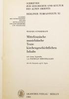 【ドイツ語・英語・パフラヴィー語・ソグド語洋書】 マニ教教会史に関する中期イラン語文書 『Mitteliranische manichäische Texte kirchengeschichtlichen Inhalts』　●図版81ページ