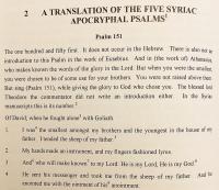 【英語洋書】 シリア語外典詩篇に関する研究 『Studies on the Syriac Apocryphal Psalms』