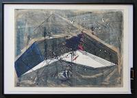 河内成幸 木版画(凸凹摺り)『亀裂 Ⅳ (The Crack)』限定84部 