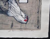 河内成幸 大英博物館所蔵作 大判木版画(凸凹摺り)『Mrs.A女史 Ⅲ』 限定30部