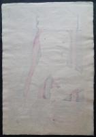 河内成幸 大英博物館所蔵作 大判木版画(凸凹摺り)『Mrs.A女史 Ⅲ』 限定30部