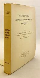 【ラテン語洋書】 古代教会史講義 『Praelectiones Historiae Ecclesiasticae antiquae』
