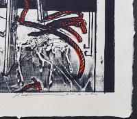 河内成幸 大英博物館所蔵作 大判木版画(凸凹摺り)『Give up Ⅱ』限定30部