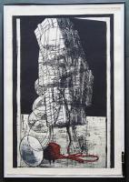 河内成幸 大英博物館所蔵作 大判木版画(凸凹摺り)『Give up Ⅲ』 限定30部