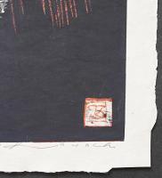 河内成幸 大判木版画(凸凹摺り)『Fly! ⅩⅠ(翔べ)』 限定39部