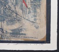 河内成幸 大判木版画(凸凹摺り)『桂 (B)』 限定35部