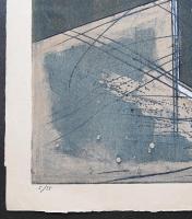 河内成幸 大判木版画(凸凹摺り)『起 (B)』 限定35部