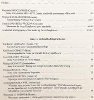 【英語・フランス語・ドイツ語・イタリア語・ロシア語洋書】 言語学者 イェジ・クリウォヴィチ追悼論文集 『Kuryłowicz memorial volume』