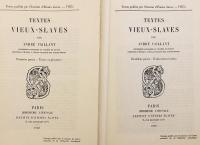 【フランス語・スラヴ語洋書 / 全2冊揃い】 古代教会スラヴ語 (古代スラヴ語) 文献集 『Textes vieux-Slaves』