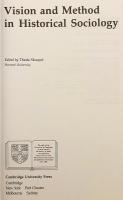 Vision and method in historical sociology