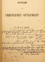 【ドイツ語 ひげ文字洋書 / 全2巻揃い (合本版)】 キリスト教倫理体系 『System der christlichen Sittlichkeit』　1884-1887年刊