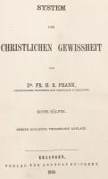 【ドイツ語 ひげ文字洋書 / 全2巻揃い (合本版)】 キリスト教的確信の体系 『System der Christlichen Gewissheit』