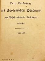 【ドイツ語 ひげ文字洋書】 神学 (シュライアマハー全集) 『Zur Theologie』　1843年刊
