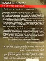 英語洋書 他者としてのポール・リクール：主体性の倫理 【Ricoeur As Another：The Ethics of Subjectivity】