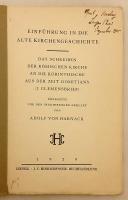 【ドイツ語洋書】 古代教会史入門：ローマ帝国第11代皇帝 ドミティアヌス時代におけるローマ教会からコリント教会への書簡「クレメンスの第1の手紙」  (第1クレメンス書) 『Einführung in die alte Kirchengeschichte : das Schreiben der römischen Kirche an die korinthische aus der Zeit Domitians (I. Clemensbrief)』　1929年刊