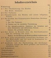 【ドイツ語洋書】 古代教会史入門：ローマ帝国第11代皇帝 ドミティアヌス時代におけるローマ教会からコリント教会への書簡「クレメンスの第1の手紙」  (第1クレメンス書) 『Einführung in die alte Kirchengeschichte : das Schreiben der römischen Kirche an die korinthische aus der Zeit Domitians (I. Clemensbrief)』　1929年刊