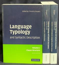 英語洋書 言語類型論と統語的記述 全3巻揃 【Language Typology and Syntactic Description 】