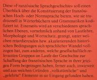 【ドイツ語洋書】 フランス語史 『Französische Sprachgeschichte』