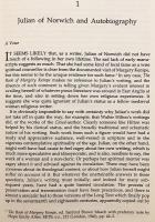 【英語洋書】 ノリッジのジュリアン：自伝と神学 『Julian of Norwich : autobiography and theology』