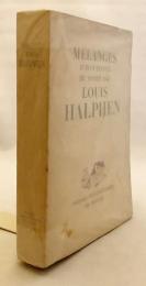 【フランス語洋書】 中世史論集：ルイ・アルフェン追悼記念 『Mélanges d'histoire du moyen âge : dédiés à la mémoire de Louis Halphen』