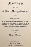 【ラテン語・ドイツ語洋書】 古代ローマの諺 (ことわざ) と格言集 『Sprichwörter des alten Rom』