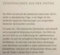 【ラテン語・ドイツ語洋書】 古代ローマの諺 (ことわざ) と格言集 『Sprichwörter des alten Rom』