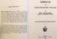 【ドイツ語洋書】 古アイスランド語基礎文法書 『Altisländisches Elementarbuch』