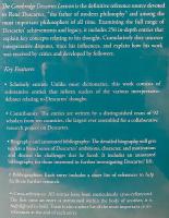 【英語洋書】 ケンブリッジ版 デカルト事典 『The Cambridge Descartes lexicon』