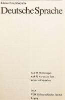 【ドイツ語洋書】 ドイツ語小事典 『Deutsche Sprache』