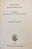 ドイツ語洋書 神学における統一 ：論文・随筆・講演集【Die Einheit in der Theologie. Gesammelte Abhandlungen, Aufsätze, Vorträge】