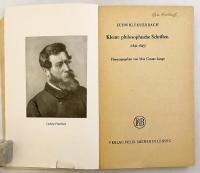 【ドイツ語洋書】 フォイエルバッハ 小哲学論文集 1842–1845年 『Kleine philosophische Schriften, 1842-1845』