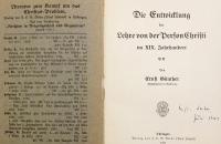 【ドイツ語 ひげ文字洋書】 19世紀のキリスト人格論の展開 『Die Entwicklung der Lehre von der Person Christi im XIX. Jahrhundert』 1911年刊
